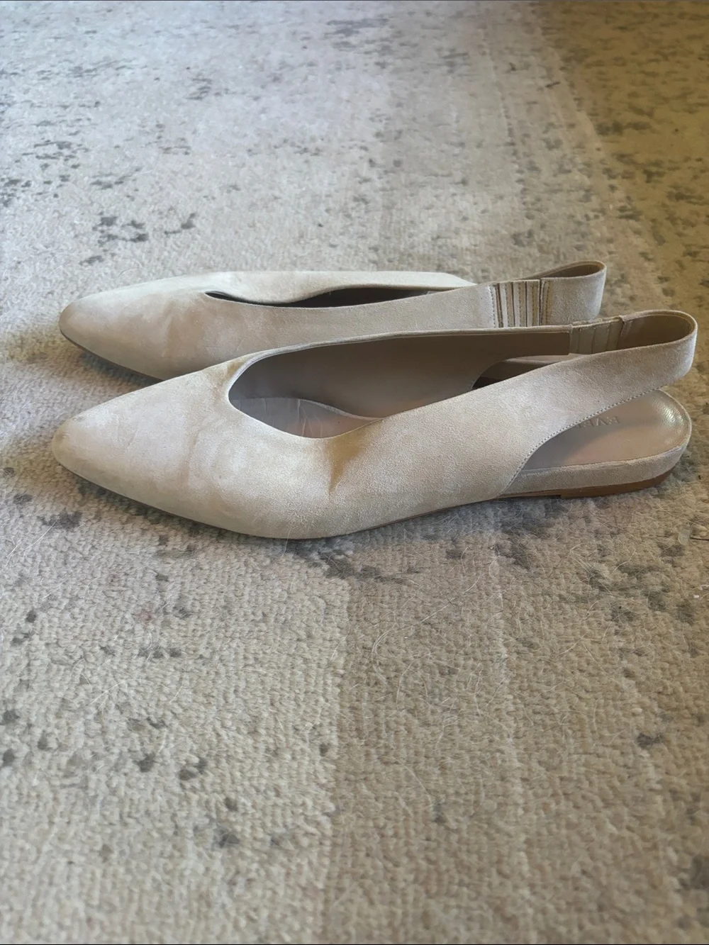 Everlane almond shape toe beige suede Sling backs - size 11 - Picture 3 of 6